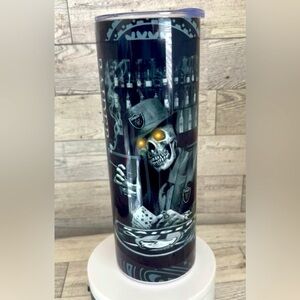 Raiders Skeleton 20oz Stainless Steel Tumbler